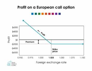Profit on a European Put Option