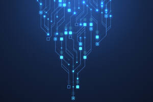 Technology abstract circuit board texture background. High-tech futuristic circuit board banner wallpaper. Digital data. Engineering electronic motherboard. Minimal array Big Data Vector illustration