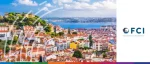 FCI 58th Annual Meeting Lisbon banner with panoramic view of Lisbon cityscape, castle, and waterfront under a bright sky.
