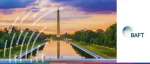 BAFT 2025 Global Annual Meeting banner featuring the iconic National Mall skyline at dusk in Washington D.C.
