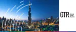 GTR MENA event banner featuring a panoramic twilight view of downtown Dubai and the Burj Khalifa.