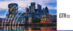 Global Trade Review (GTR) logo next to a night-time view of the London financial district skyline, featuring illuminated landmarks like the Walkie Talkie and the Gherkin reflected in the River Thames.