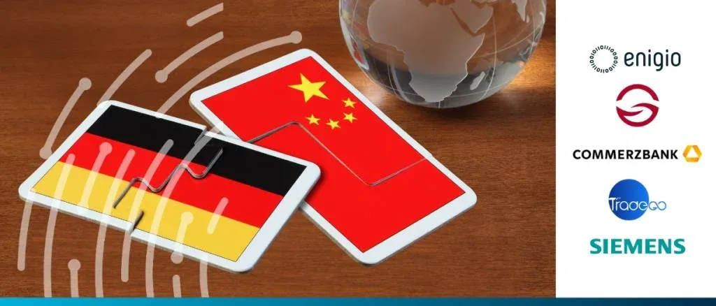 Siemens, Commerzbank, and FMS representatives marking the 2025 digital trade test that cut processing time from weeks to hours.