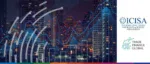 ICISA and Trade Finance Global 2024 update on trade credit insurance and surety, featuring a city skyline background with global trade growth charts.