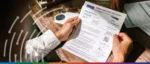 A person holding a professional document titled 