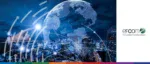 efcom’s 2026 digital globe representing AI-powered fraud and money laundering detection in receivables finance.