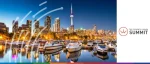 The Payments Canada Summit 2025 banner featuring the illuminated waterfront and skyline of Toronto, Canada.