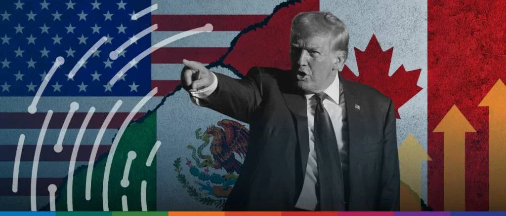 Trump administration imposing 25% universal tariffs on Canada and Mexico in early 2026 amid border security tensions.