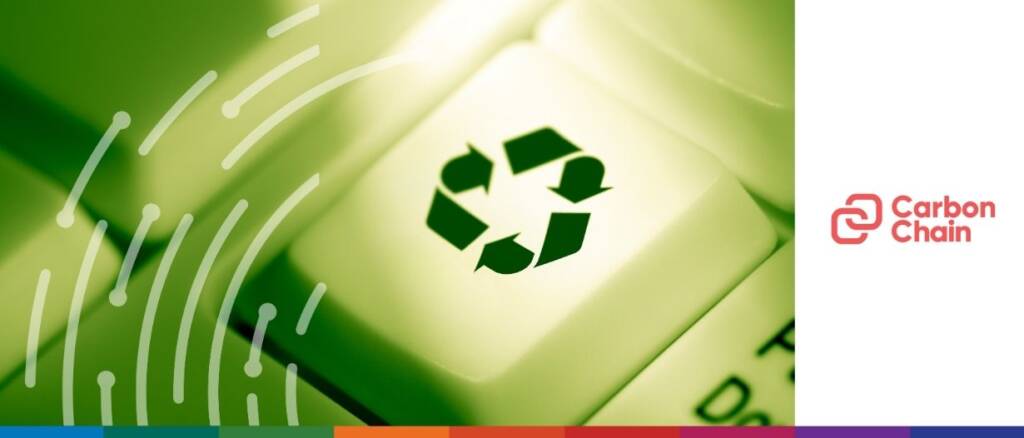 Recycling symbol representing sustainable climate technology innovations.