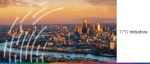 Panoramic sunset view of the London skyline and River Thames, featuring the Shard and Tower Bridge, for the Trade Finance Investor Day 2025 organized by TFD Initiative.