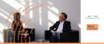 Video interview thumbnail from Sibos Frankfurt titled "European collaboration amid changing global standards," featuring a discussion between TFG and the Euro Banking Association (EBA).