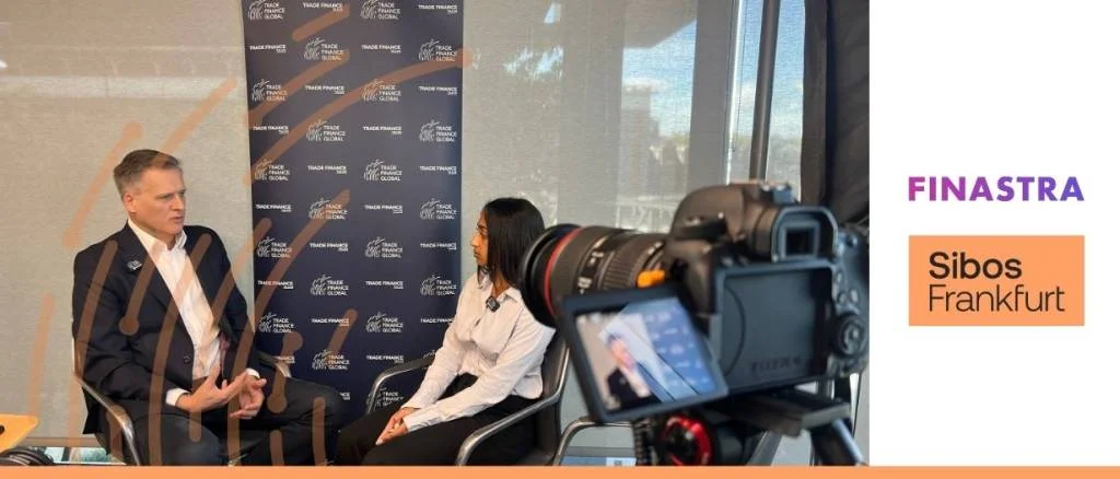 Finastra interview at Sibos 2025 regarding trends in and tricks of the trade, featuring a discussion on AI adoption and the digitisation of trade finance.